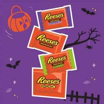Reese's Assorted Peanut Butter Halloween Candy Bag
