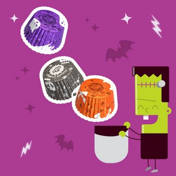 Reese's Miniatures Milk Chocolate Peanut Butter Cups Halloween Candy Bag