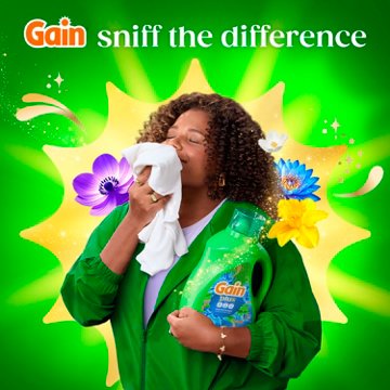 Gain Plus Liquid Laundry Detergent, 101 Loads - Waterfall Delight Scent