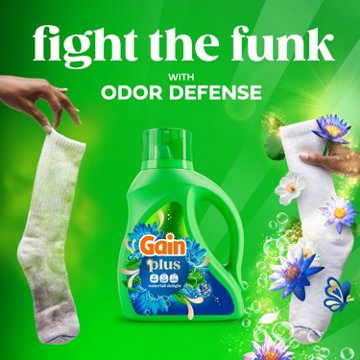 Gain Plus Liquid Laundry Detergent, 101 Loads - Waterfall Delight Scent