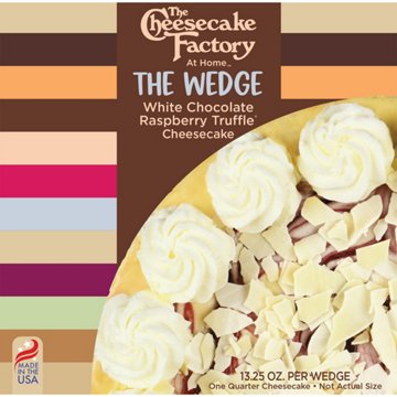 The Cheesecake Factory The Wedge White Chocolate Raspberry Truffle Cheesecake, 13.25 oz