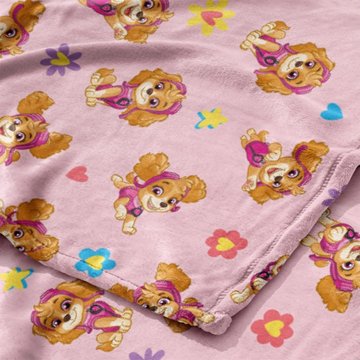 Paw Patrol Flowers Skye Hugger Pillow & Silk Touch Throw Blanket Set, 2 pc