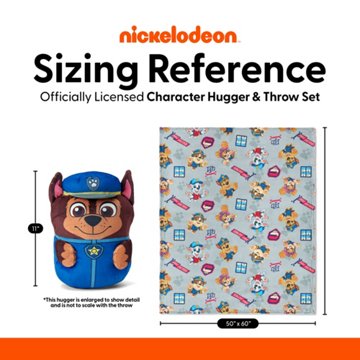 Paw Patrol Chase Search & Rescue Hugger Pillow & Silk Touch Throw Blanket Set, 2 pc