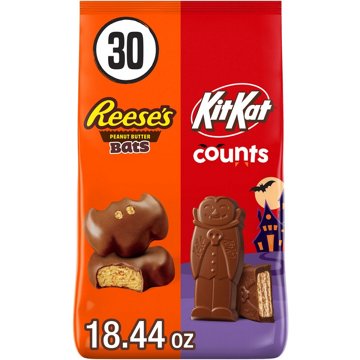Kit Kat And Reese's Assorted Milk Chocolate Halloween Candy Bag