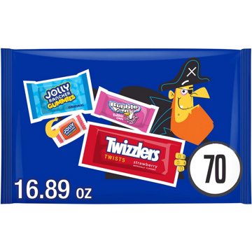 Jolly Rancher, Bubble Yum, And Twizzlers Assorted Halloween Candy Variety Bag