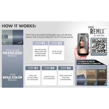 Got2b Color Remix Semi-Permanent Hair Color - Silver Era