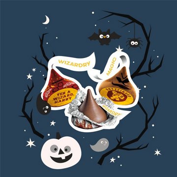 Hershey's Kisses Milk Chocolate Harry Potter Halloween Candy Bag