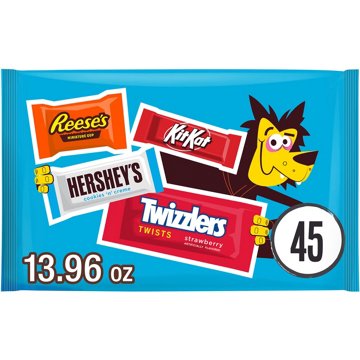 Hershey's, Reese's, Kit Kat, Twizzlers Assorted Halloween Candy Variety Bag
