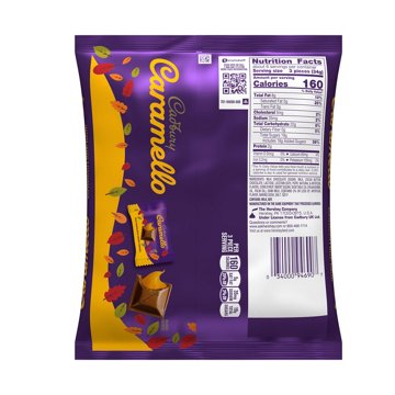 Cadbury Caramello Miniatures Milk Chocolate Caramel Fall Candy Bag