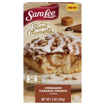 Sara Lee Sweet Moments Cinnamon Caramel Crunch Cakes, 2 ct