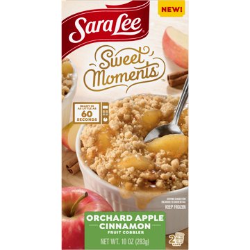Sara Lee Sweet Moments Orchard Apple Cinnamon Fruit Cobbler Cups, 2 ct
