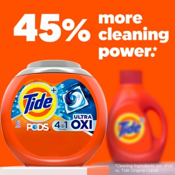 Tide PODS 4 In 1 Ultra Oxi Laundry Detergent Pacs