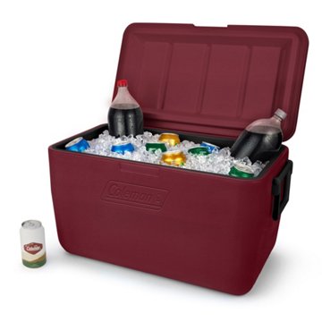 Coleman Chiller Cooler - Maroon, 48 qt