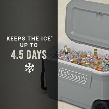 Coleman Classic Wheel Cooler - Gray, 62 qt