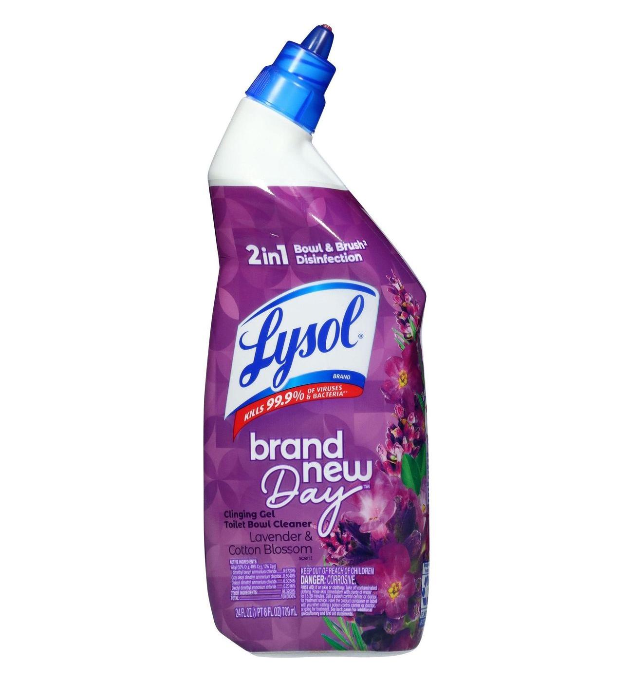 Lysol Toilet Bowl Cleaner - Lavender & Cotton Blossom; image 1 of 2