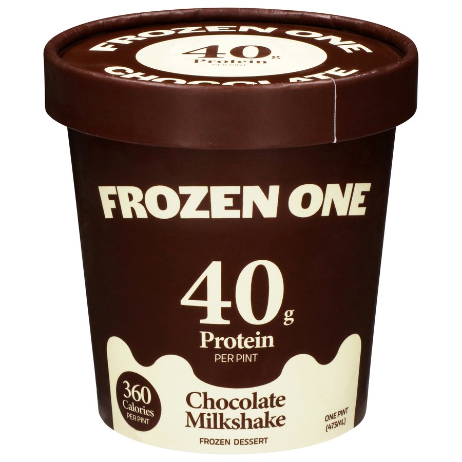 Frozen One 40g Protein Ice Cream - Chocolate Milkshake, 1 pt