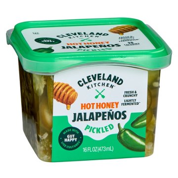 Cleveland Kitchen Hot Honey Pickled Jalapenos , 16 fl oz