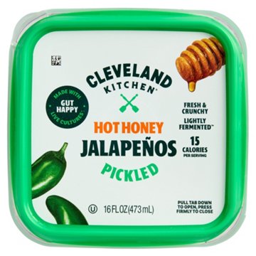 Cleveland Kitchen Hot Honey Pickled Jalapenos , 16 fl oz