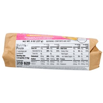 Meal Simple by H-E-B The Morning Grind Breakfast Burrito - Bacon, Egg & Cheese (Sold Hot)