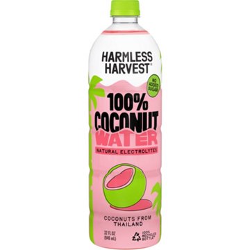 Harmless Harvest No Added Sugar 100% Coconut Water, 32 oz