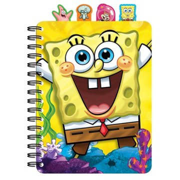 Inkology SpongeBob 4-Tab Spiral Notebook