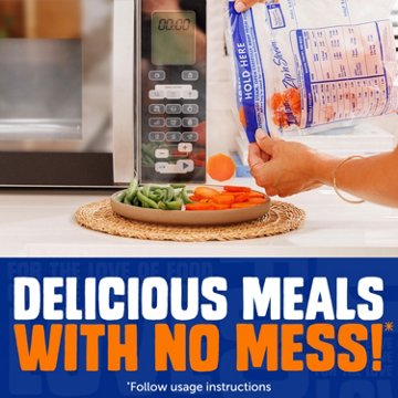 Ziploc Zip’n Steam Food Steamer Bags, Seal Top Closure, 10 ct