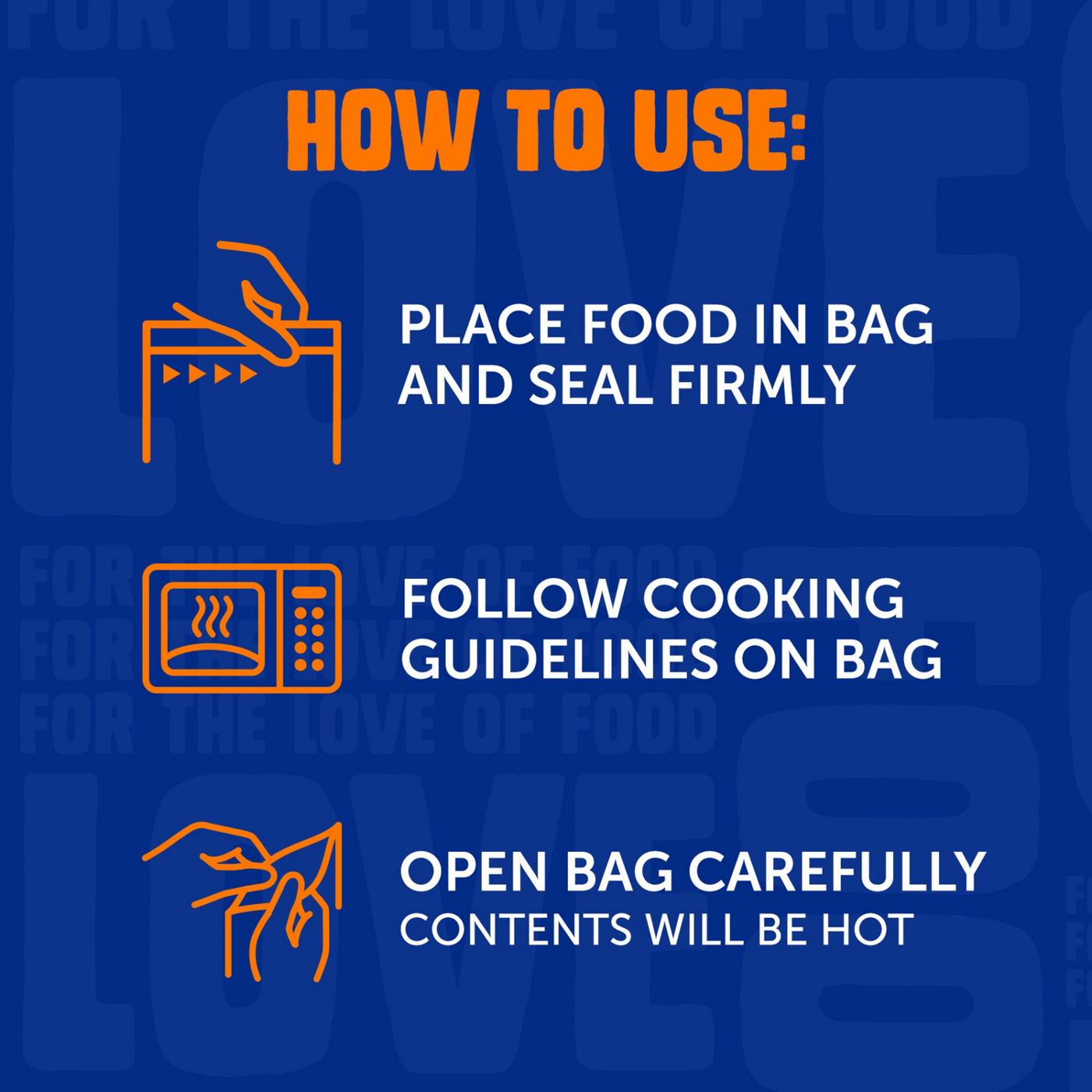 Ziploc Zip’n Steam Food Steamer Bags, Seal Top Closure; image 8 of 8