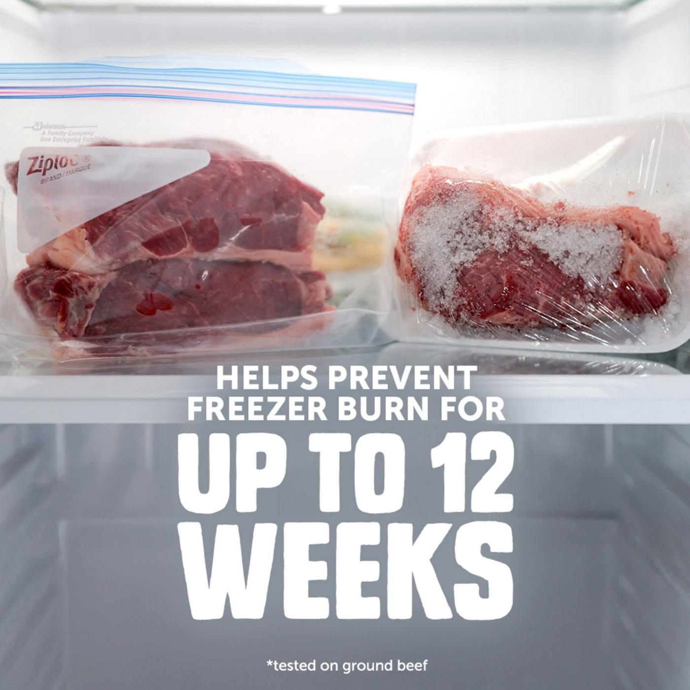 Ziploc Freezer Half Gallon Storage Bags, Grip ’n Seal Technology; image 5 of 7