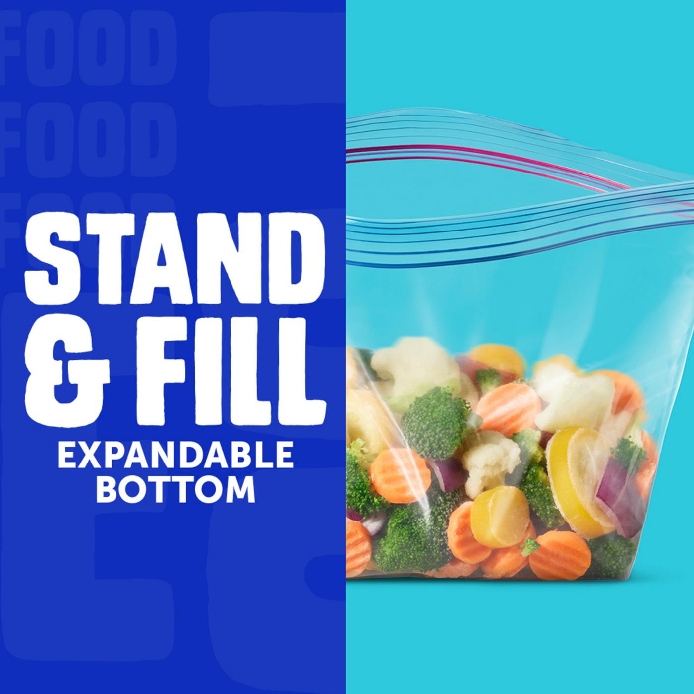 Ziploc Freezer Half Gallon Storage Bags, Grip ’n Seal Technology; image 7 of 7