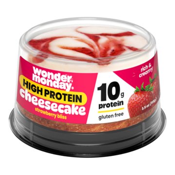 Wonder Monday Strawberry Bliss High Protein Cheesecake, 3.5 oz