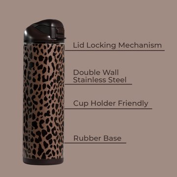 HydroJug Stainless Steel Ease20 - Brown Leopard, 24 oz