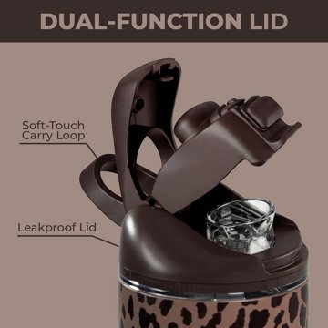 HydroJug Stainless Steel Ease20 - Brown Leopard, 24 oz