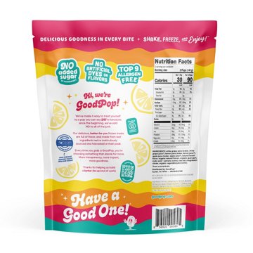 GoodPop No Added Sugar Fruit Pops with Electrolytes Variety Pack