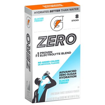 Gatorade Zero Sugar Advanced Hydration Stick Packs - Glacier Freeze, 8 ct