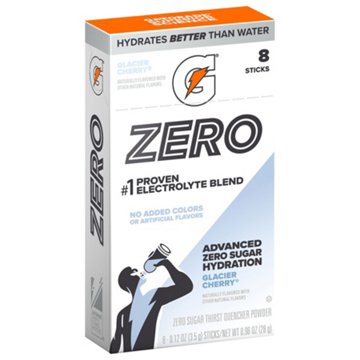 Gatorade Zero Sugar Advanced Hydration Stick Packs - Glacier Cherry, 8 ct
