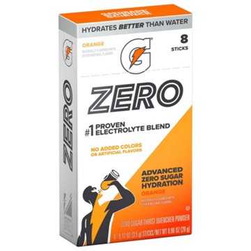 Gatorade Zero Sugar Advanced Hydration Stick Packs - Orange