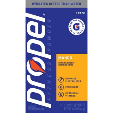 Propel Fitness Powder Electrolyte Stick Packs - Mango, 8 ct