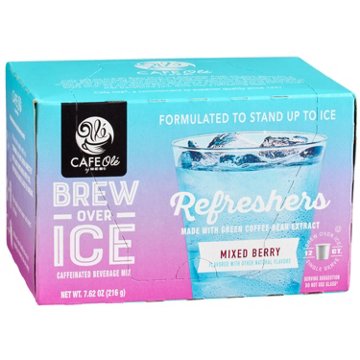 CAFE Olé by H-E-B Brew Over Ice Mixed Berry Refreshers Single Serve Cups