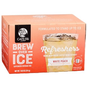 CAFE Olé by H-E-B Brew Over Ice White Peach Refreshers Single Serve Cups