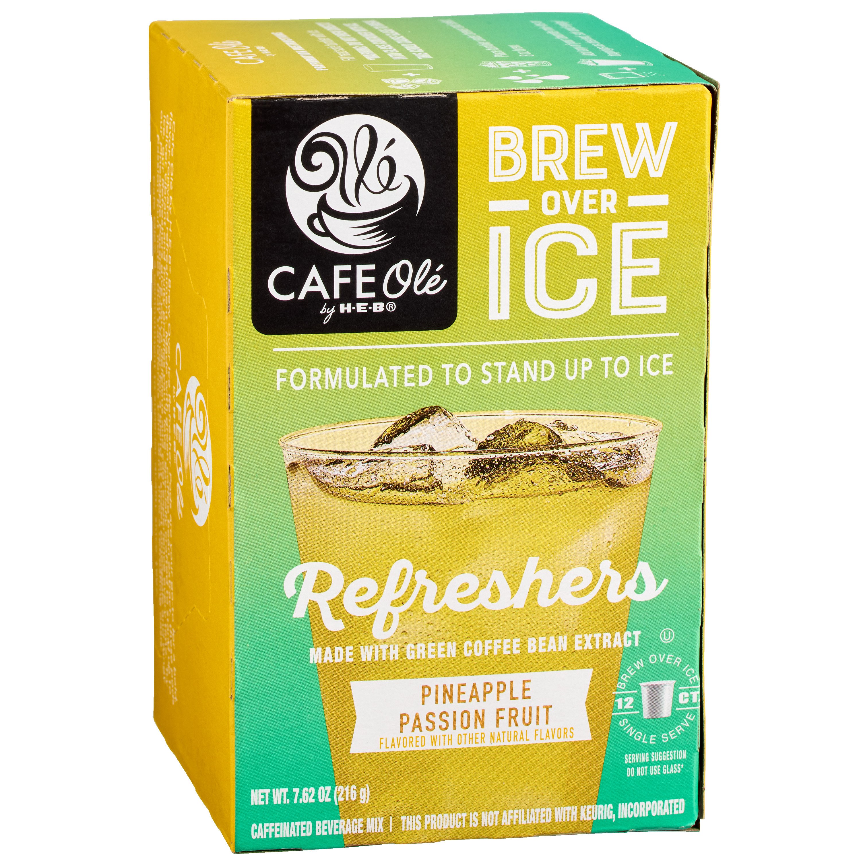 CAFE Olé by H-E-B Brew Over Ice Pineapple Passion Fruit Refreshers