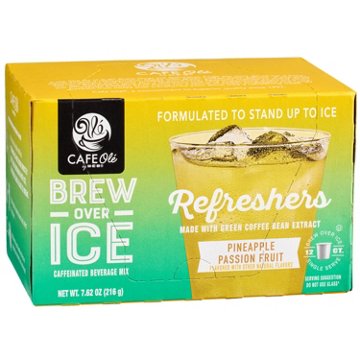 CAFE Olé by H-E-B Brew Over Ice Pineapple Passion Fruit Refreshers Single Serve Cups