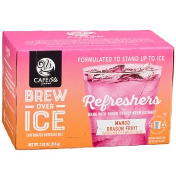 CAFE Olé by H-E-B Brew Over Ice Mango Dragon Fruit Refreshers Single Serve Cups