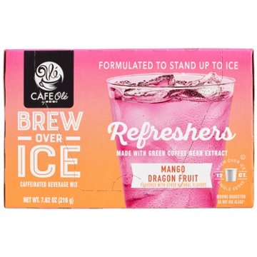 CAFE Olé by H-E-B Brew Over Ice Mango Dragon Fruit Refreshers Single Serve Cups