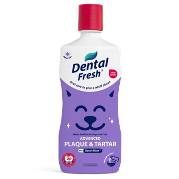 Dental Fresh Advanced Plaque & Tartar Water Additive for Dogs and Cats, 17 oz