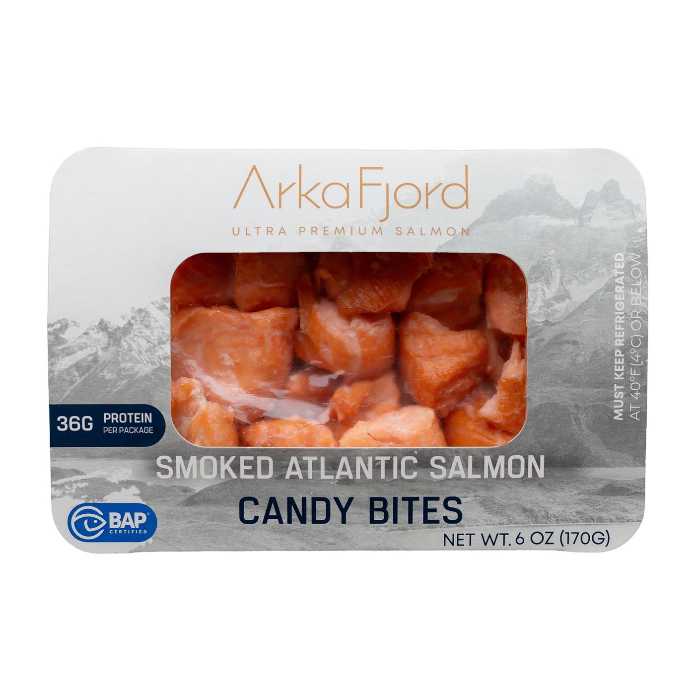 Arka Smoked Atlantic Salmon Candy Bites; image 1 of 2