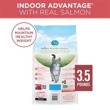 Purina ONE Plus Indoor Advantage Dry Cat Food - Salmon
