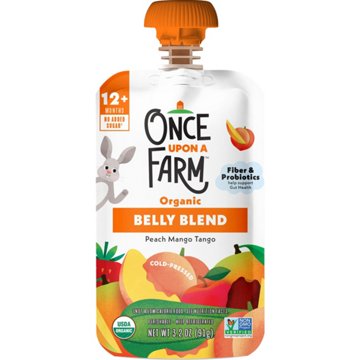 Once Upon A Farm Organic Belly Blend Pouch - Peach Mango Tango