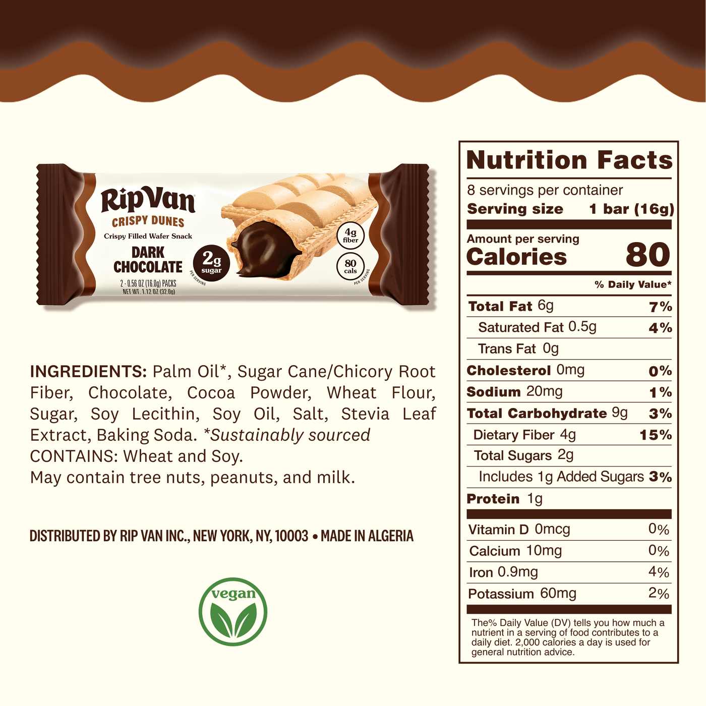 Rip Van Crispy Dunes Dark Chocolate - Shop Diet & fitness at H-E-B