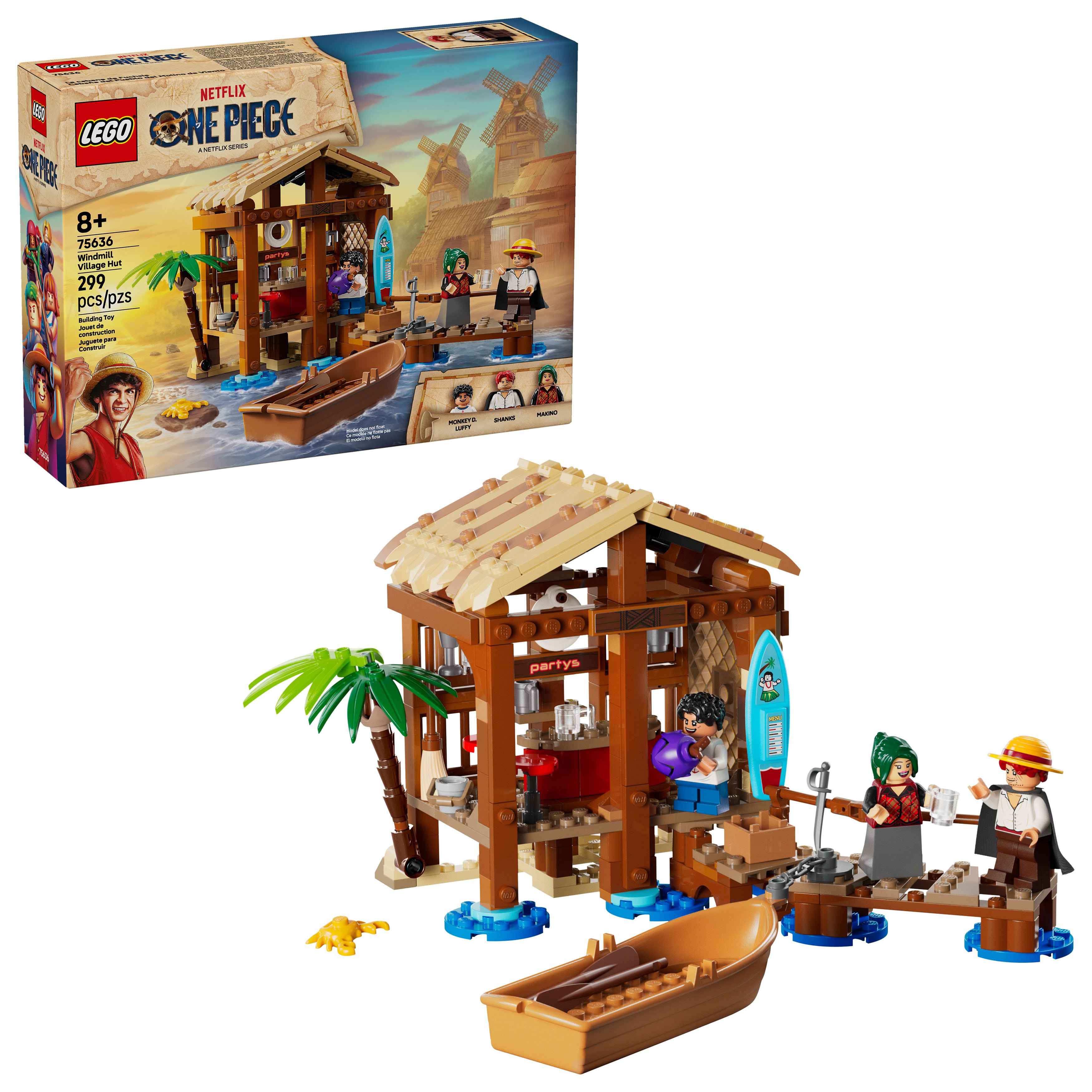 LEGO Netflix One Piece Windmill Village Hut Building Set - Shop