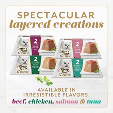 Fancy Feast Gems Pate Mousse Wet Cat Food - Ocean Fish